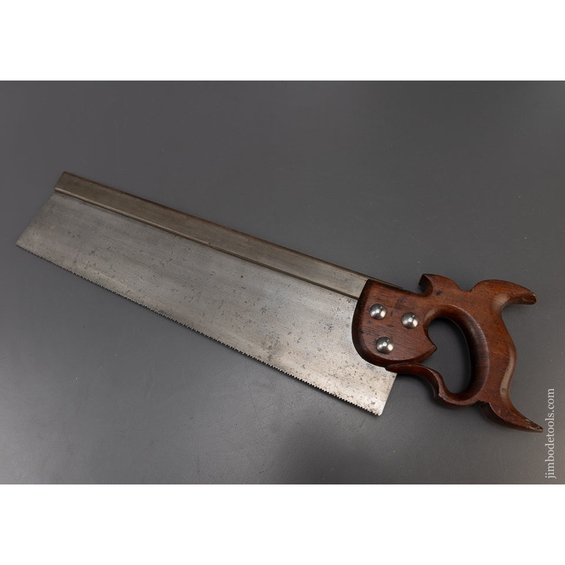 Rare CORTLAND WOOD 16 Inch Back Saw with Mahogany Handle – 109194