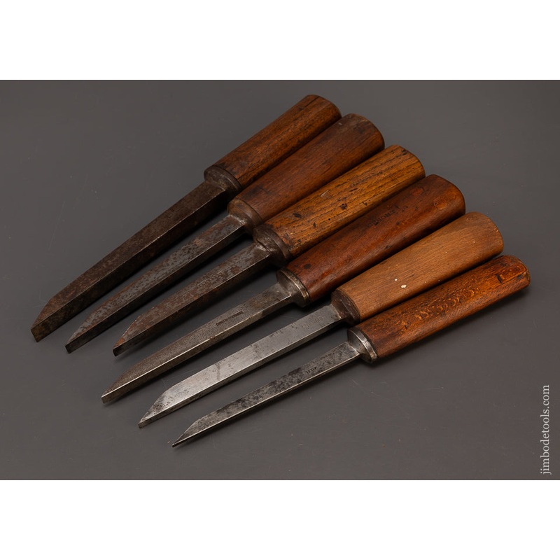 Set of 6 SORBY Pig Sticker Mortise Chisels – 109192