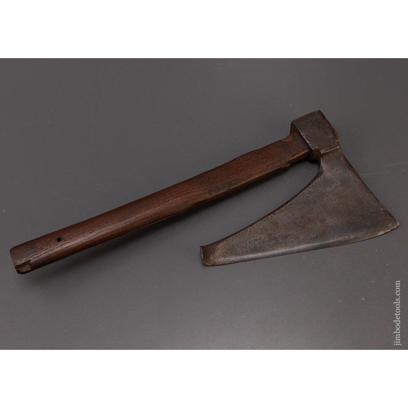 18th Century Decorated Single Bevel Side Axe – 109191