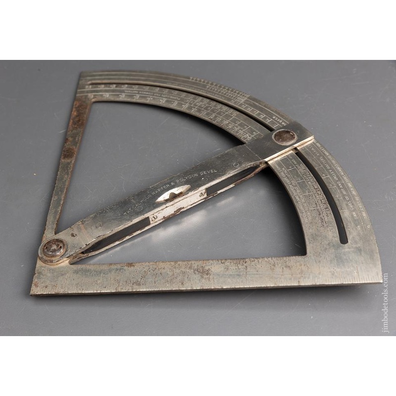 Rare A.O. CALHOUN PATENT Bevel Square ** 95896