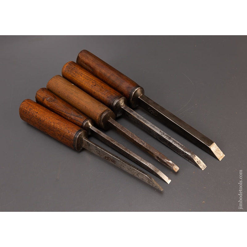 Set of 6 Pig Sticker Mortise Chisels by WARD – 109171