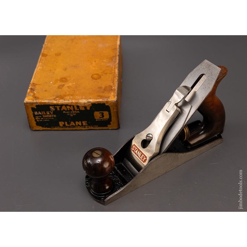 STANLEY No. 3 Smooth Plane Near Mint in Box – 109357