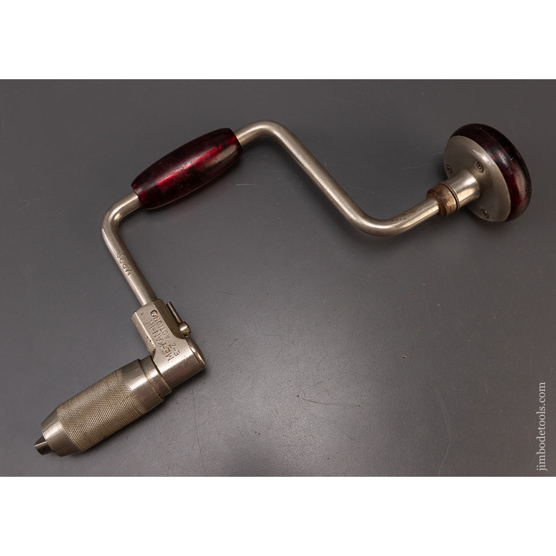 Very Rare P.S. & W. Heavy Duty Permaloid 10 Inch Bit Brace No. MB20 ME-KAN-IK. – 109268