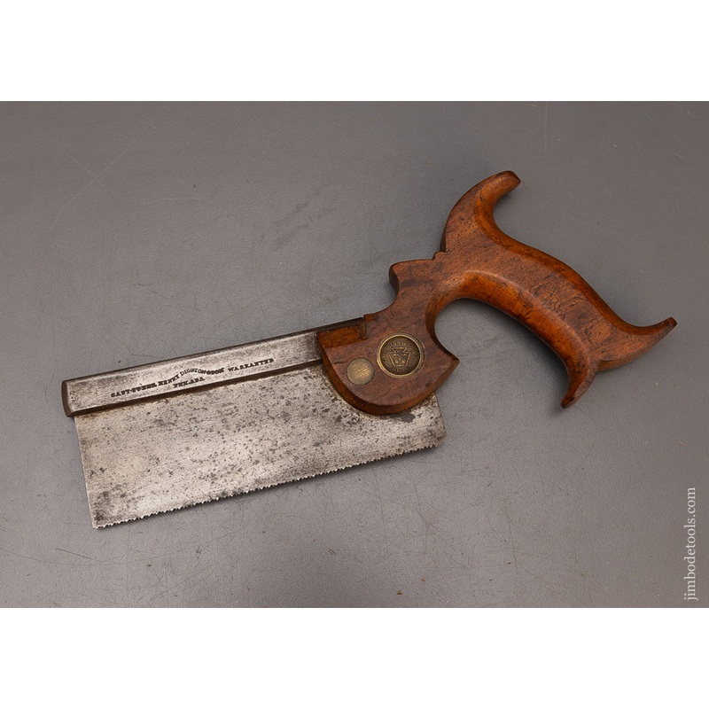 Rare & Fine Split Screw 6 Inch DISSTON No. 4 Dovetail Saw – 116487