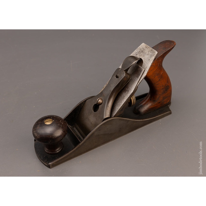Rare Type 2 STANLEY No. 4 Smooth Plane with Solid Nut & Cap – 116512
