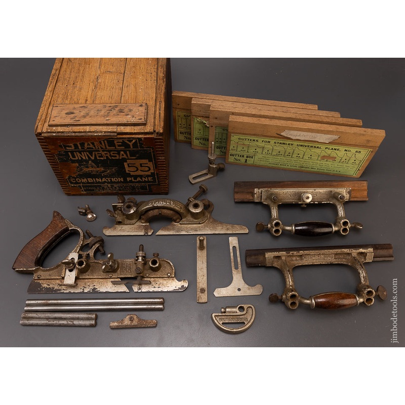 STANLEY No. 55 Type 1 Combination Plane 100% Complete in Original Box — 108721