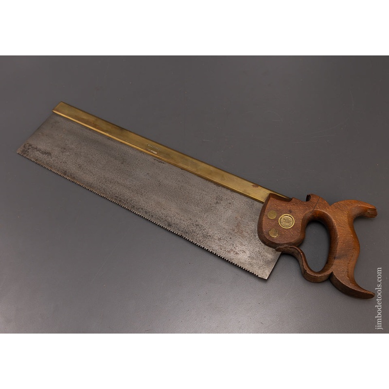 Very Rare Brass Back Saw by OAKLEY & FOX (NY) – 109453