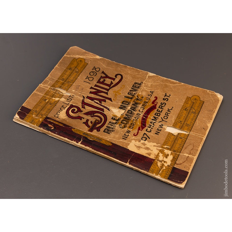 Very Rare 1898 Original STANLEY CATALOG – 109485