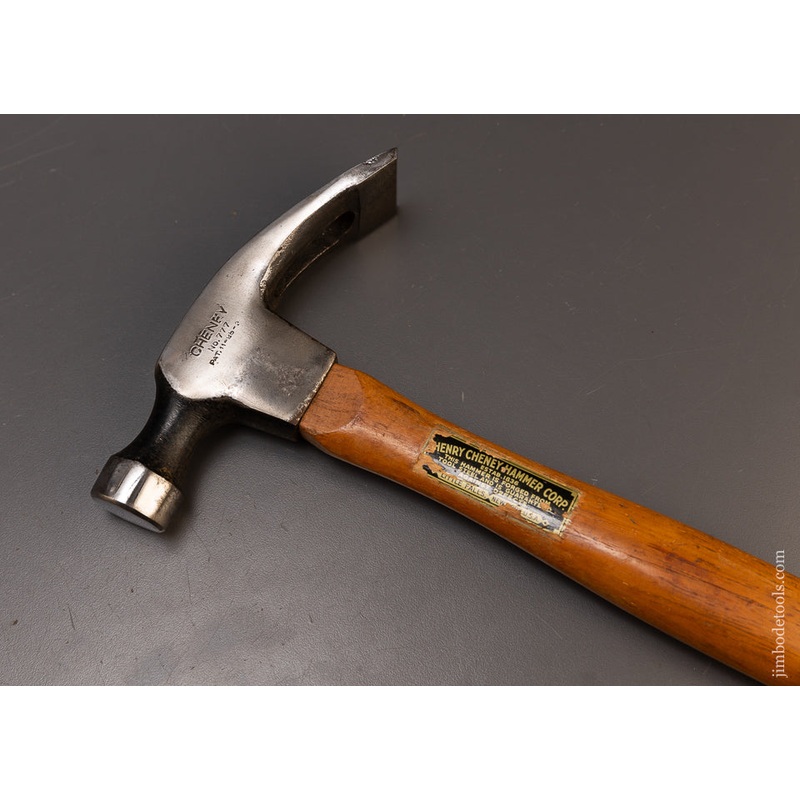 Rare & Fine BENSON PATENT CHENEY No. 777 Adze Hammer with Decal – 109706