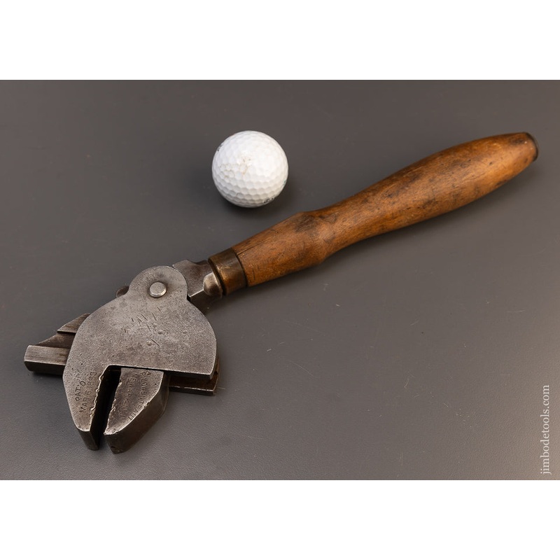 Rare P. LOWENTRAUT 1889 PATENT Automatic Wrench – 109476