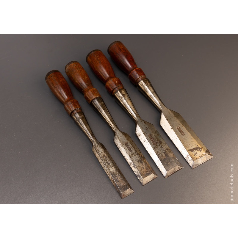 Set of 4 Crisp STANLEY No. 750 Chisels – 109564