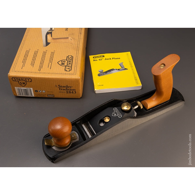 STANLEY No. 62 Low Angle Jack Plane w/ Adjustable Mouth Near Mint In The Box SWEETHEART – 109665