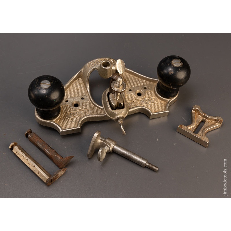 100% Complete STANLEY No. 71 Router Plane Near Mint – 109816