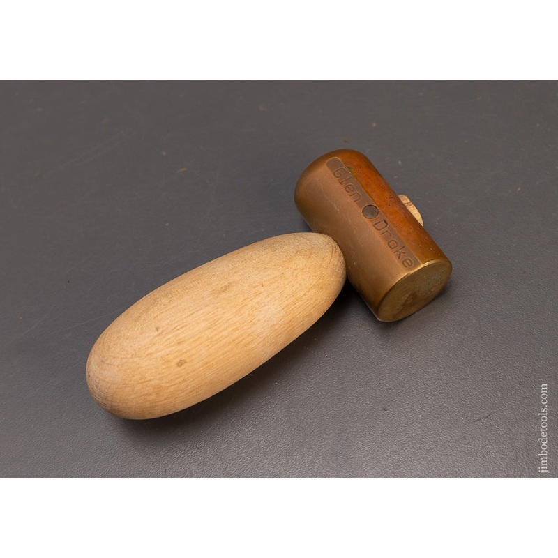 Rare & Discontinued GLEN DRAKE #2 Chisel Hammer Brass Mallet – 109900