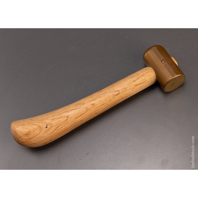 Rare & Discontinued GLEN DRAKE #3 Chisel Hammer Brass Mallet – 109895