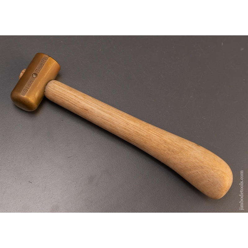 Rare & Discontinued GLEN DRAKE Chisel Hammer Brass Mallet – 109899