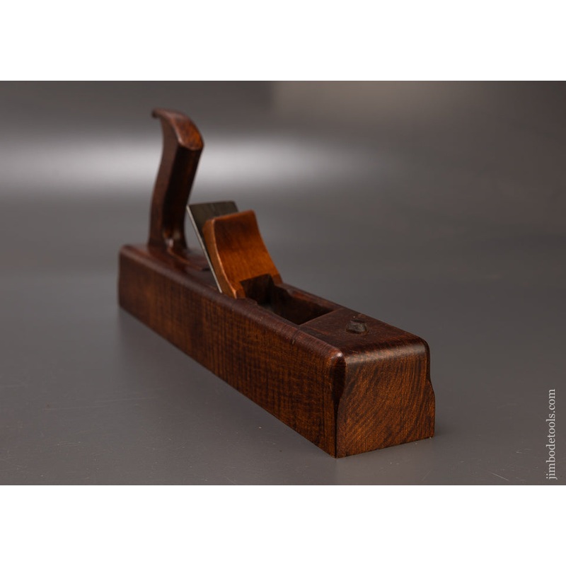 Rare Tiger Maple Skewed Jack Plane by LEON ROBBINS N.E. TOOL WORKS – 109802