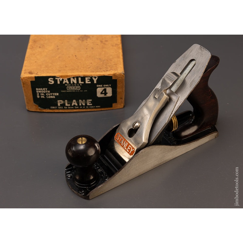 STANLEY No. 4 Smooth Plane Near Mint in Box – 110008