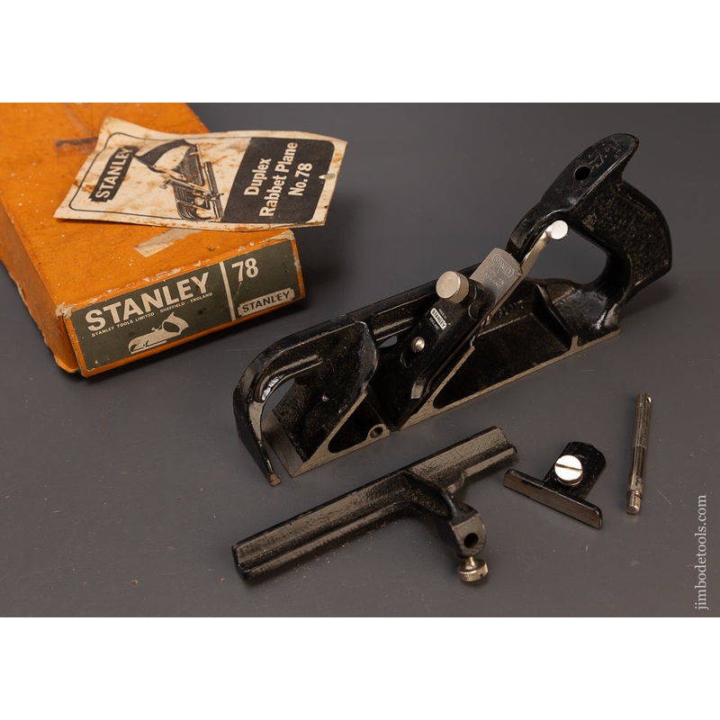 STANLEY No. 78 Duplex, Rabbet, and Filletster Plane in Original Box – 109813