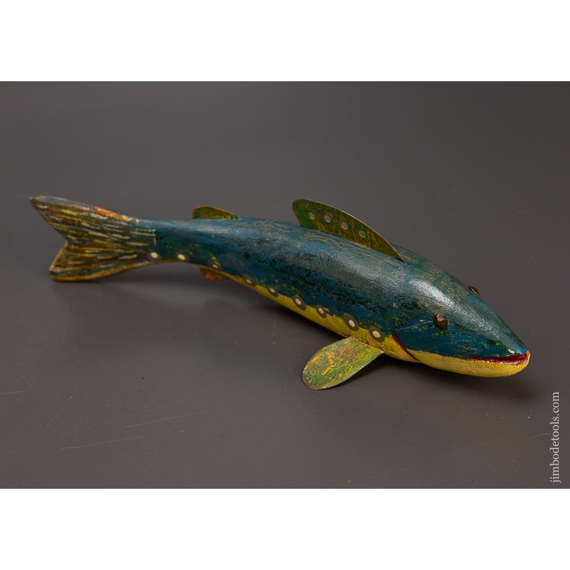 Swimming Trout Fish Decoy by ROBERT LINDNER Clarence, N.Y. – 110019