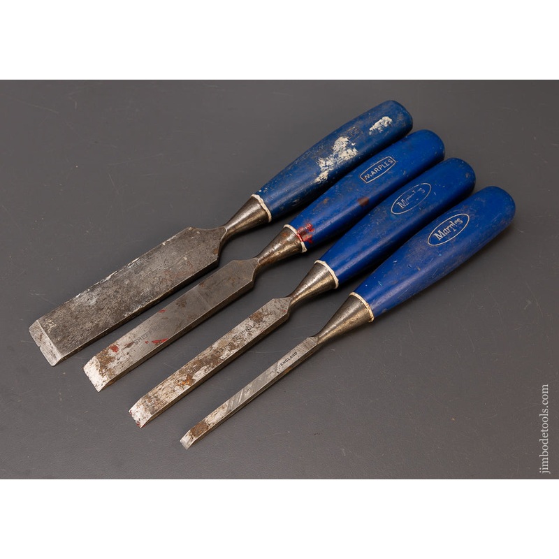 Set of 4 MARPLES Blue Chip Square Edge Chisels – 109934