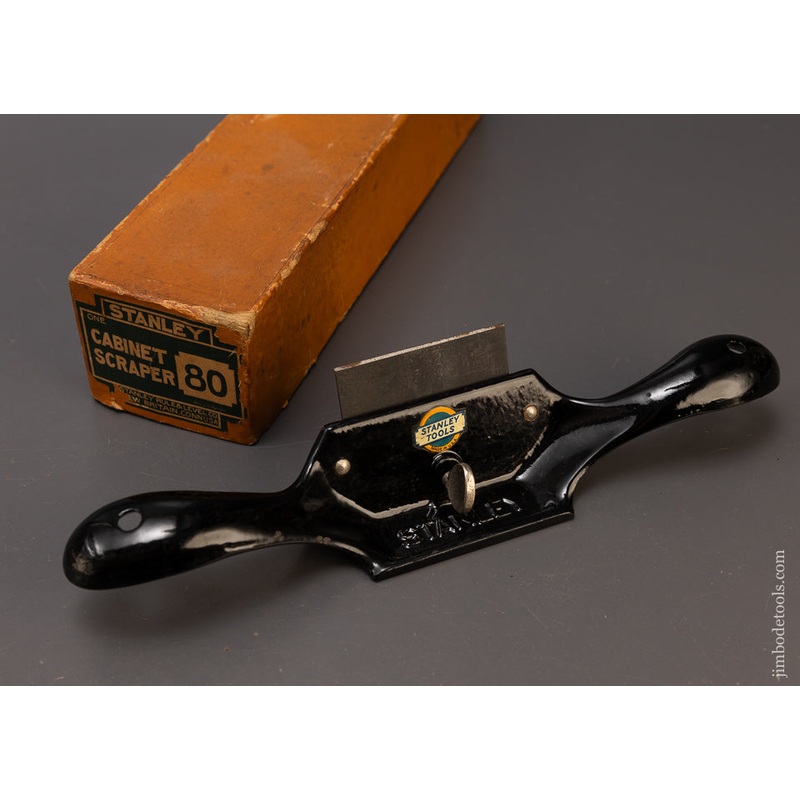 Spectacular STANLEY No. 80 Cabinet Scraper Mint in Box with Decal – 110121