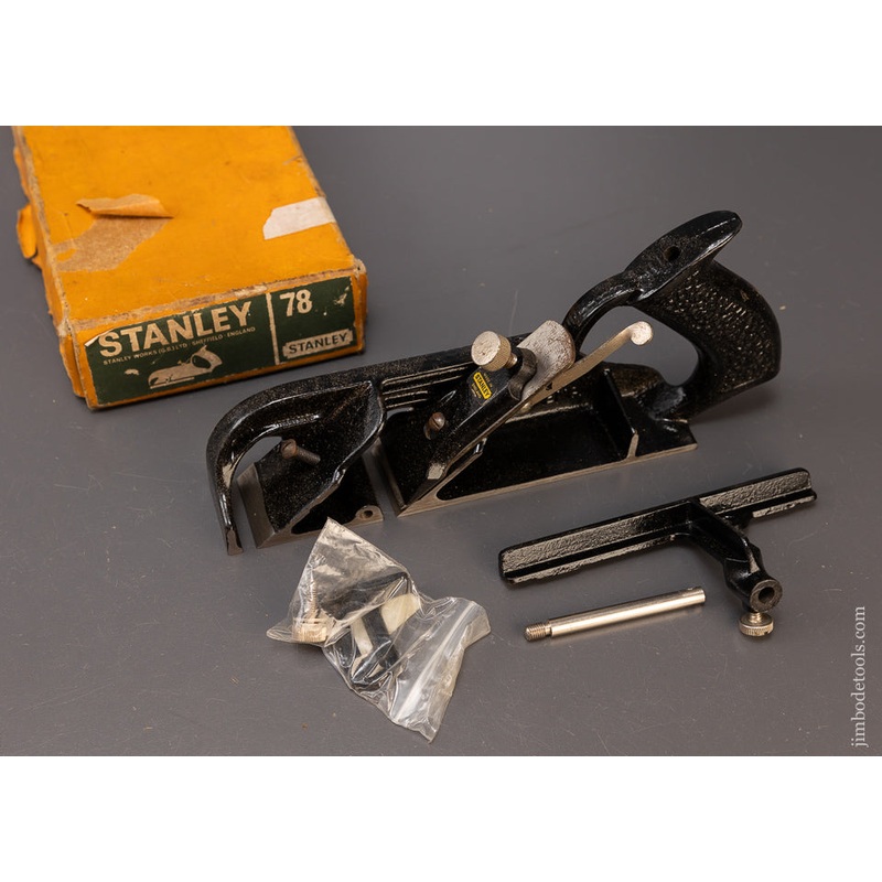 STANLEY No. 78 Duplex, Rabbet, and Filletster Plane NEAR MINT with Decal in Original Box – 109814