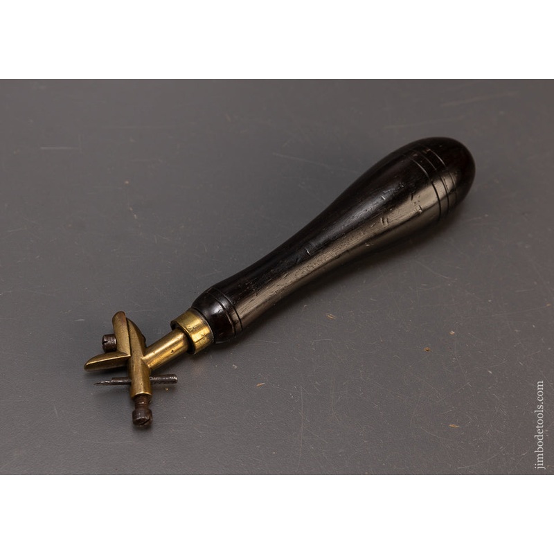 Superb Ebony Violin Makers Purfling Tool Unmarked, but PRESTON – 110113