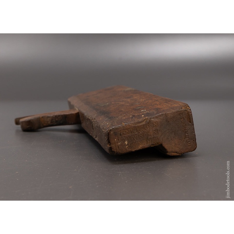 Rare F. NICHOLSON LIVING IN WRENTHAM 18th Century Moulding Plane – 110341