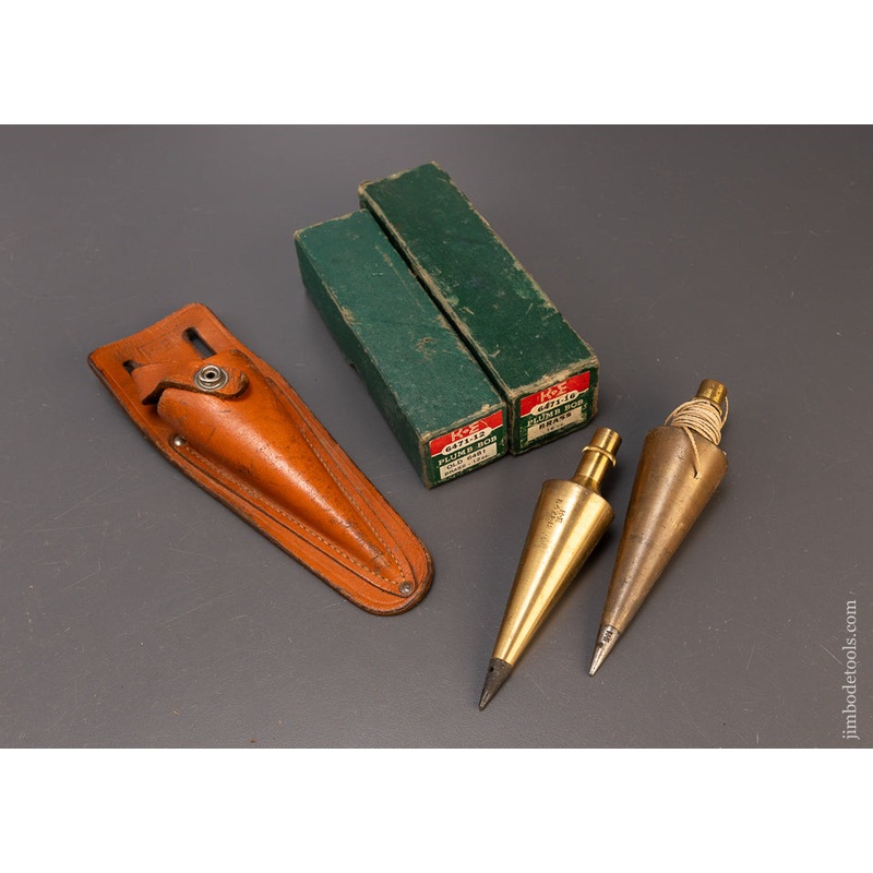 2 K & E Plumb Bobs in Original Boxes – 108617