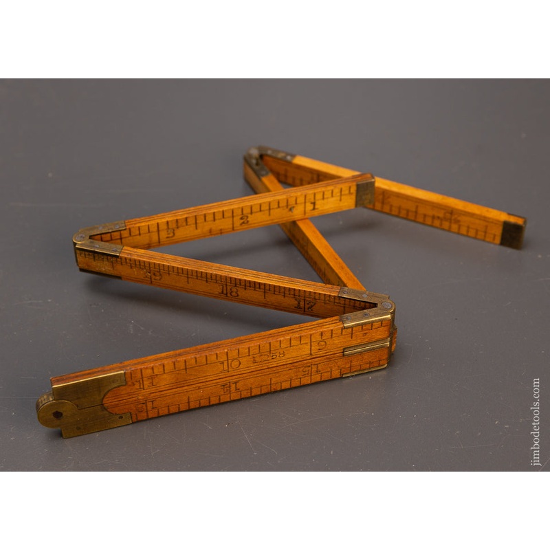 Rare 6 Fold STANLEY No. 58 Boxwood Rule – 110221