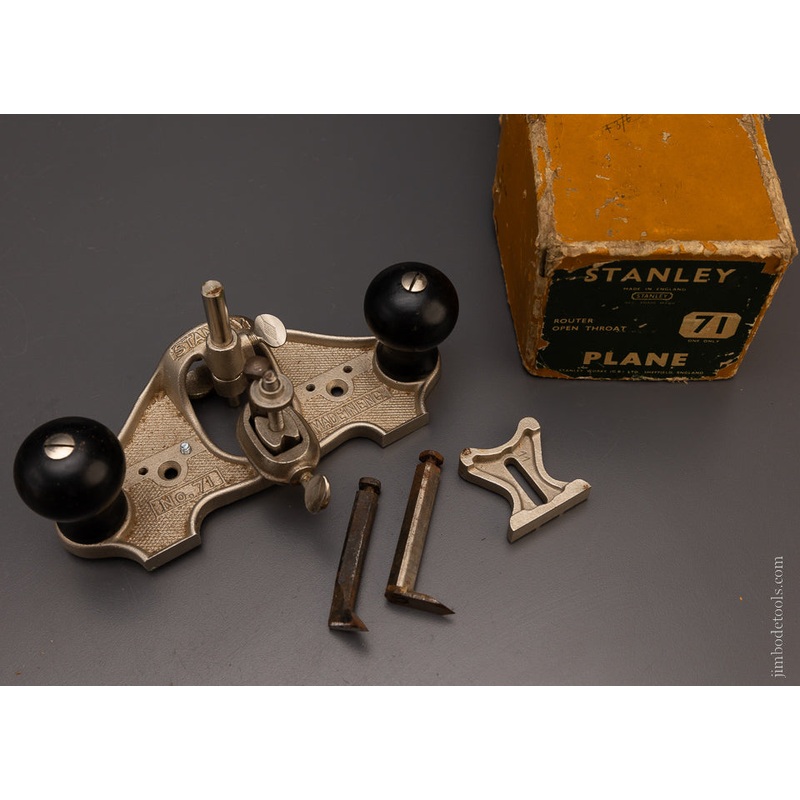 STANLEY No. 71 Router Plane 100% Complete in Box – 106682