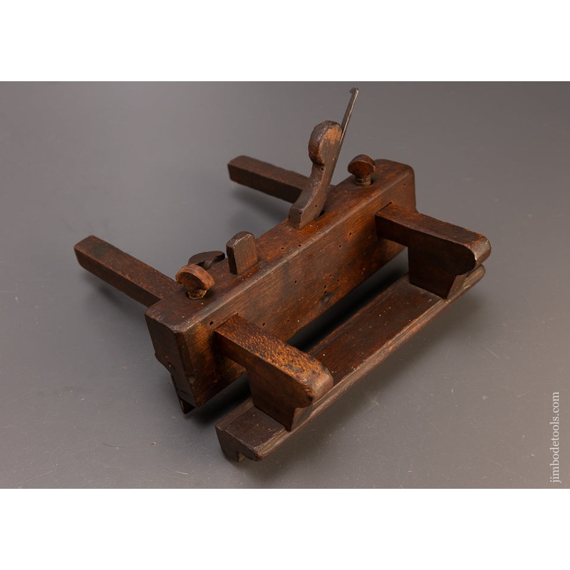 Rare 4 STAR 18th Century Plow Plane by B. SHAW – EXCELSIOR 110745