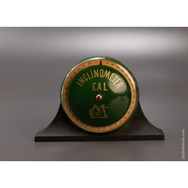 Rare CAL MACHINE CO. 6 1/2 Inch Mantle Clock Patented Inclinometer Level – 110569