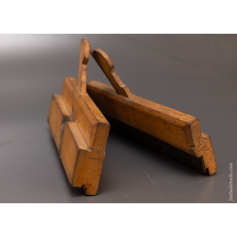 Rare Size Crisp Pair of 3/8 Inch Tongue & Groove Pines by T. TURNER – 110237