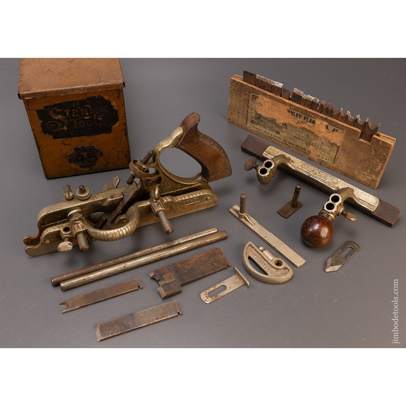 STANLEY No. 45 Combination Plane 100% in Original Box – 110585 – AS OF FEB 1