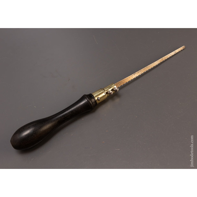 Stunning Ebony & Brass English Pad Saw – 110523