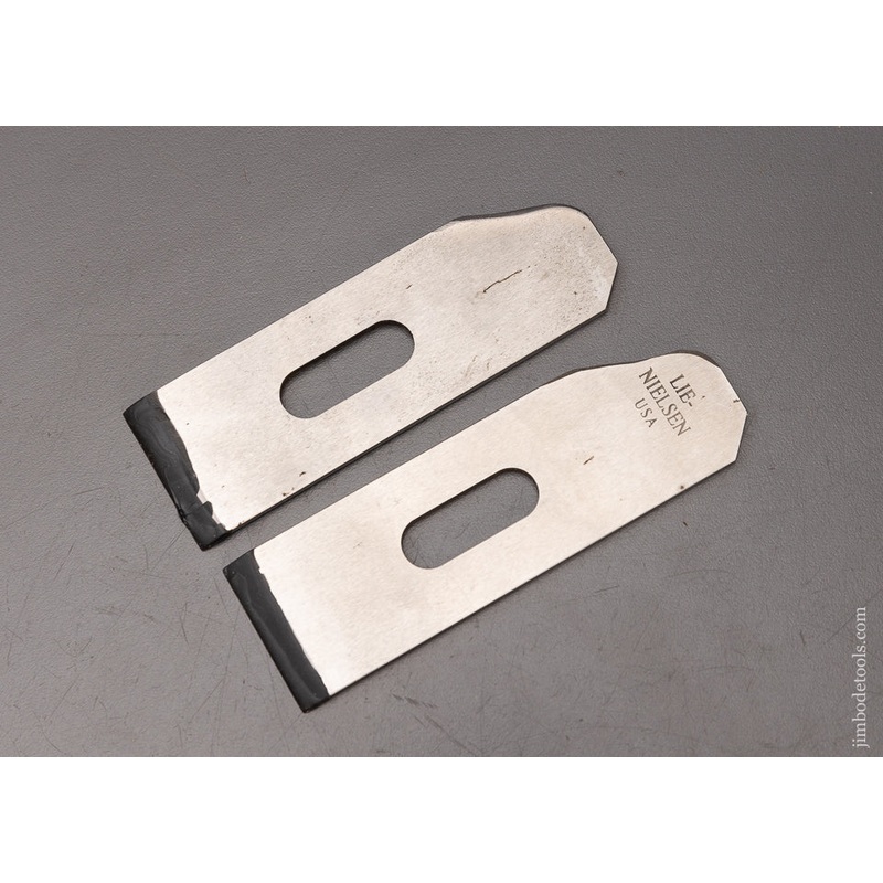 2 LIE NIELSEN No. 60 1/2 Plane Irons Altered for Palm Comfort – 110670