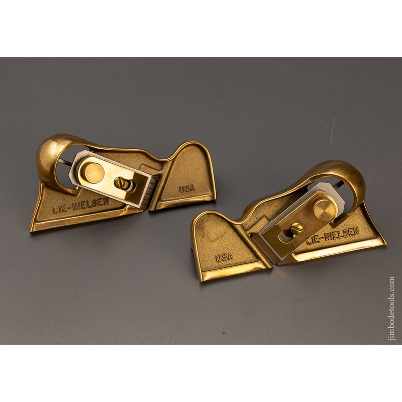 Rare Discontinued LIE NIELSEN No. 95R & 95L BRONZE Edge Planes – 110510