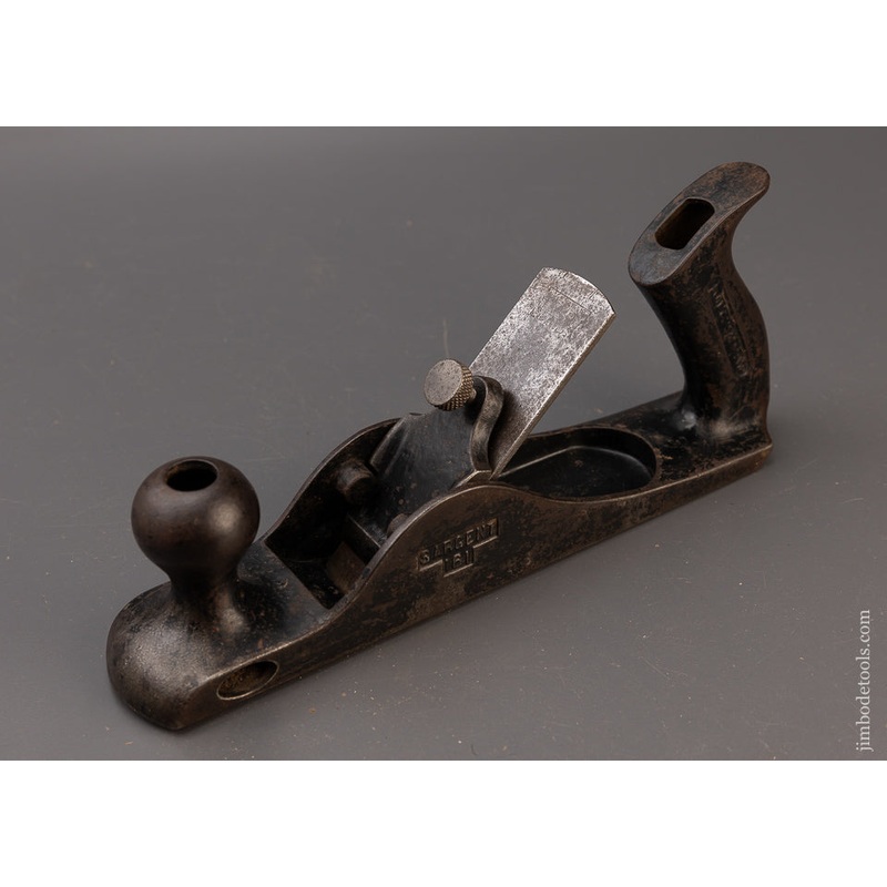Rare SARGENT No. 161 Solid Cast Iron Scrub Plane Wide Body – 110804