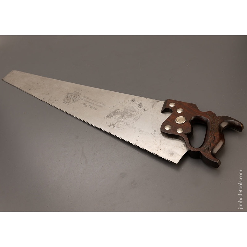 Remarkable Rosewood Handled DISSTON D-15 Hand Saw – 110950