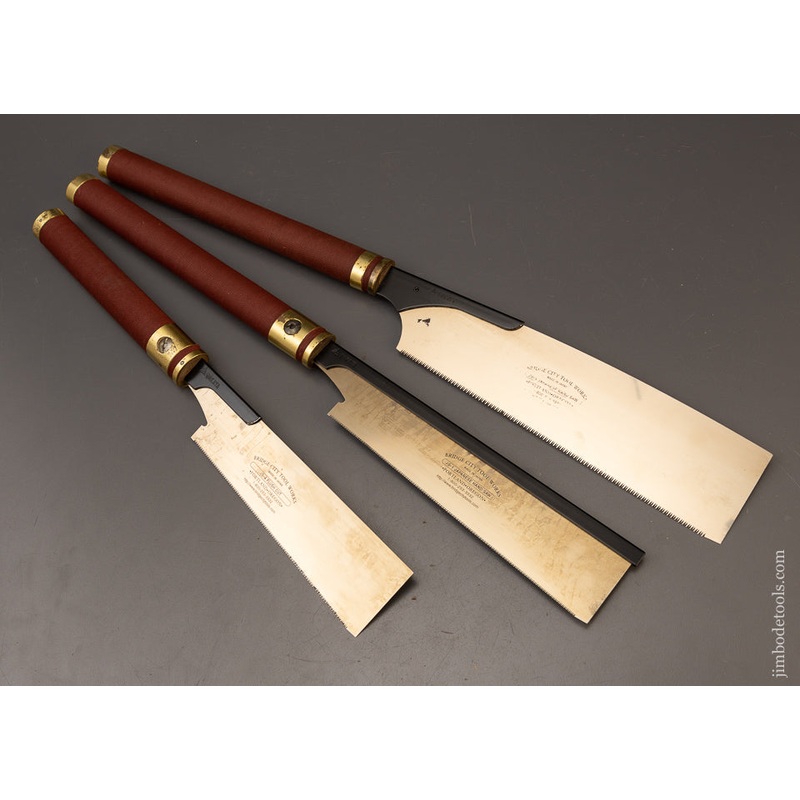 Set of 3 Unused BRIDGE CITY TOOL WORKS Japanese Saws – 110672