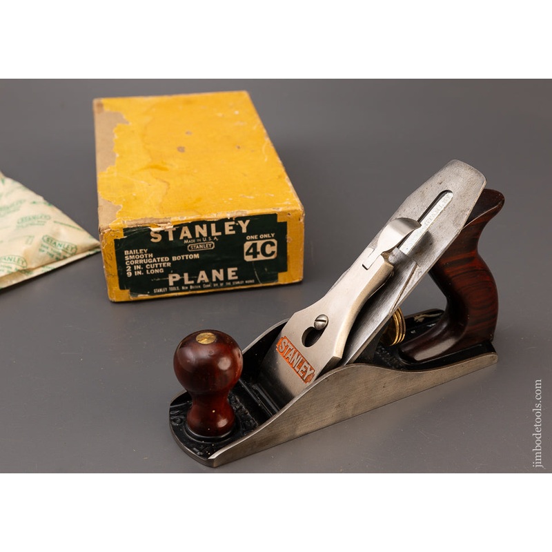 STANLEY No. 4C Smooth Plane Near Mint in Original Box – 110860