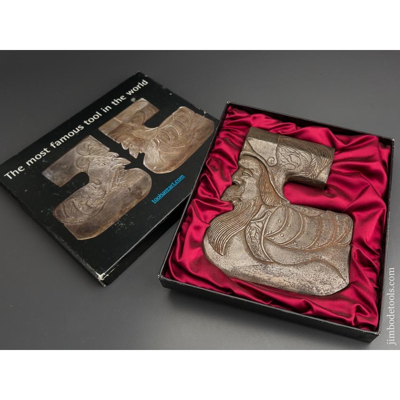 Stunning Replica Medieval Sculpted Figural Axe Tool No. 100 of 100 in Original Box — EXCELSIOR 80684