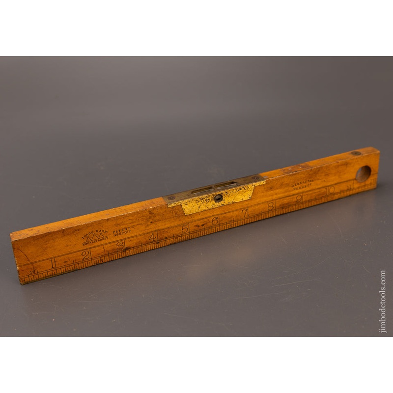 Thick, Solid Boxwood Rule with Plumb & Level HOCKLEY ABBY Fine 12 Inch – 110744