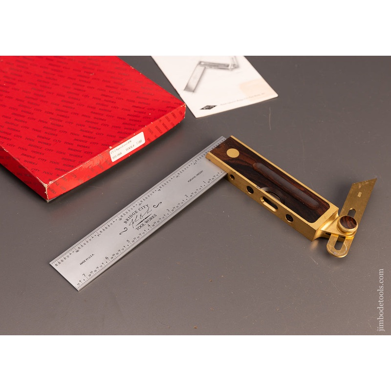 1994 BRIDGE CITY TOOL WORKS CT-2 Rosewood Squevelevel Mint in Original Box – 111089