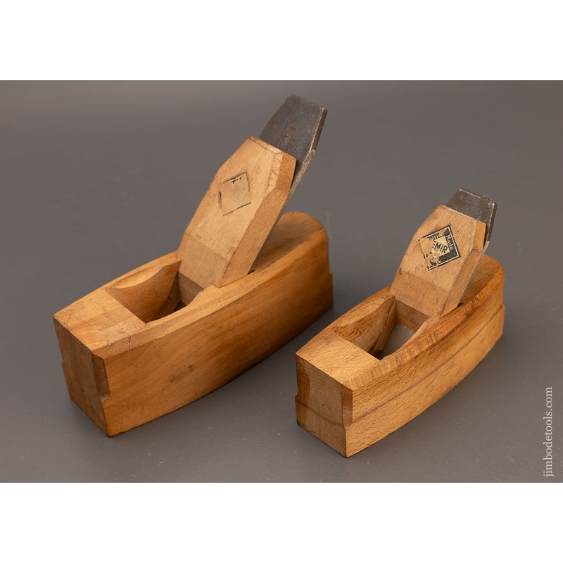 2 Crisp English Beech Coffin Smooth Planes by EMIR LONDON – 110889