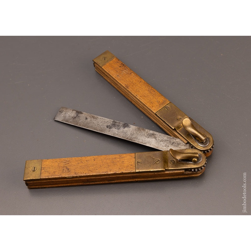 Rare 1894 LANGLAIS PATENT Angle Bisecting Bevel Square – 110768