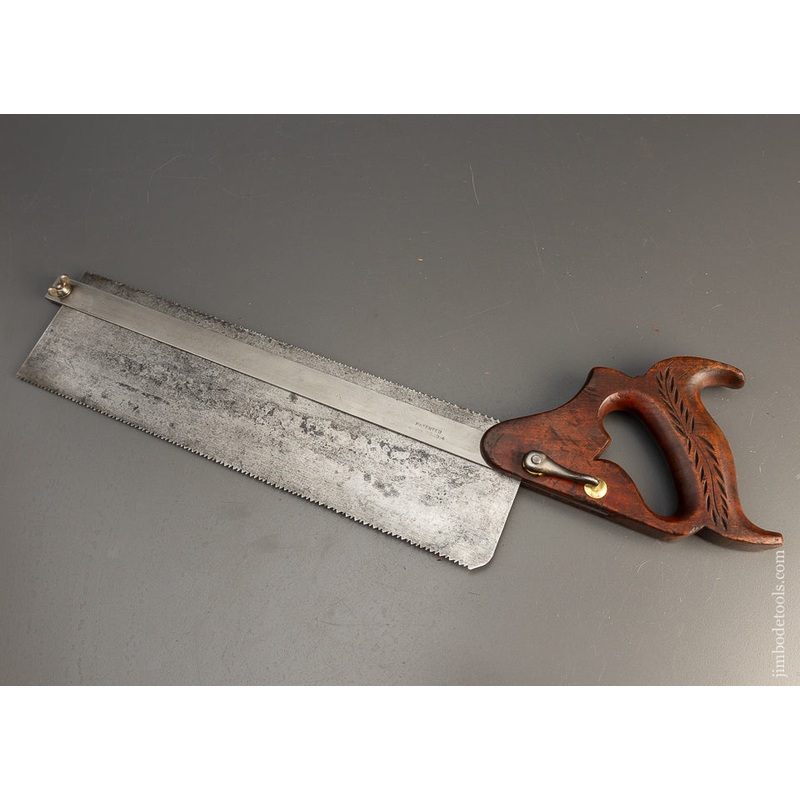 Rare DISSTON No. 14 Dovetail Saw (Gage Saw) 1914 Smith Patent – 111023