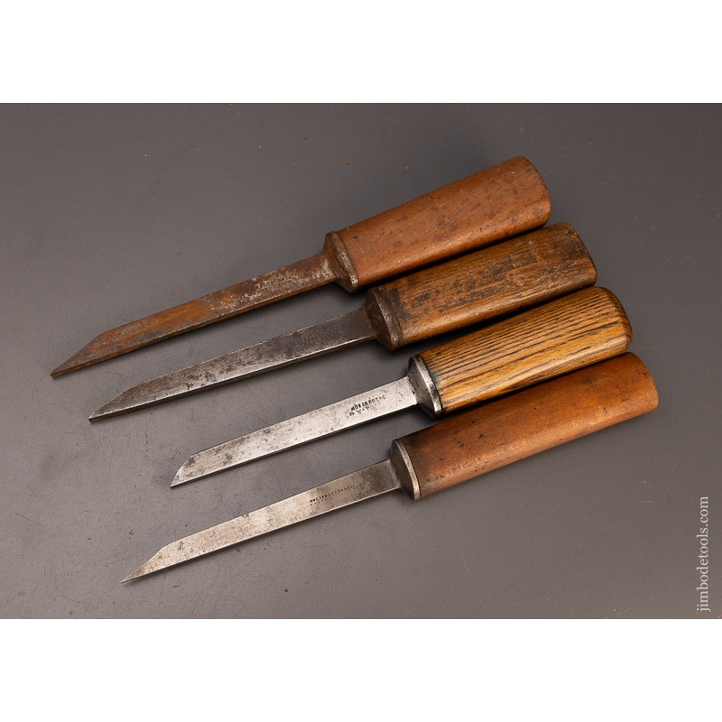 Set of 4 THOS. IBBOTSON Pig Sticker Mortise Chisels – 109177